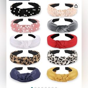 Fashion Headbands for Women Girls,  10 Pcs Knotted Headbands Pearl Headband